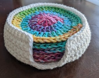 Crochet Pattern: Coaster & Holder Design PDF
