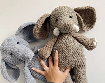Edgar the Elephant Amigurumi Crochet Pattern