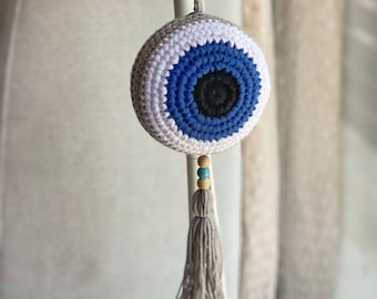 Easy Evil Eye Crochet Charm Pattern