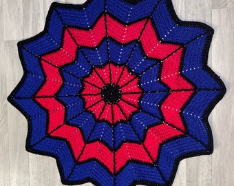 Spiderman Webbed Crochet Blanket Pattern Inspiration