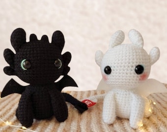 Amigurumi Dragon Couple Crochet Pattern PDF pack