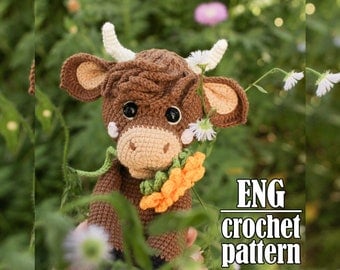 Amigurumi Bull/Cow Cute Crochet Pattern