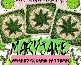 Chic MaryJane Granny Square Crochet Pattern