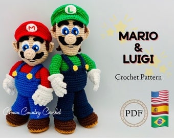 Amigurumi Mario and Luigi Crochet Pattern
