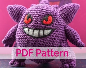 Spooky Gengar Crocheting Pattern Guide