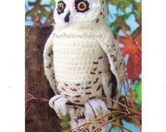 Vintage 13" Amigurumi Owl Crochet Pattern