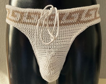 Men's 4Ply Briefs Crochet Pattern PDF, 1001