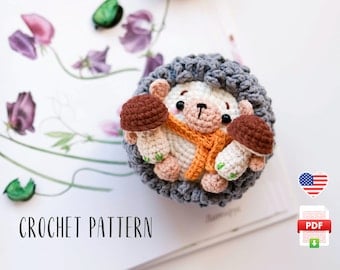 Heart-Carrying Hedgehog Crochet Pattern - Perfect Gift