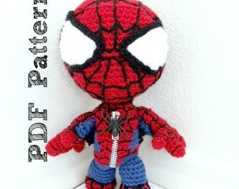 Spiderman Sackboy Crochet Amigurumi PDF Pattern