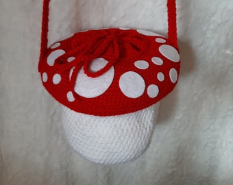 Large Mushroom Crossbody Crochet Pattern Purse