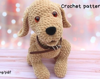 Amigurumi Golden Retriever Puppy Crochet Pattern PDF