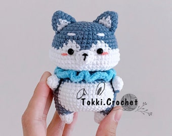 Husky Dog Crochet Pattern by Tokkicrochet (PDF)
