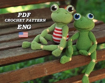 DIY Amigurumi Frog Rescuer Crochet Pattern PDF