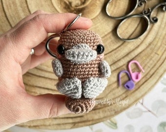 Kawaii Platypus Amigurumi Crochet Keyring Pattern