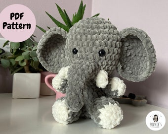 Elegant Elephant Crochet PDF Pattern