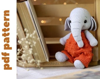 Amigurumi Elephant Crochet Pattern for Animals