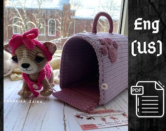 Chihuahua Puppy Amigurumi Crochet Pattern in Bag