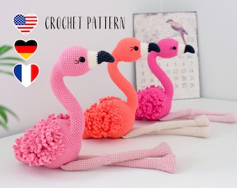 Amigurumi Flamingo Bird Crochet Pattern