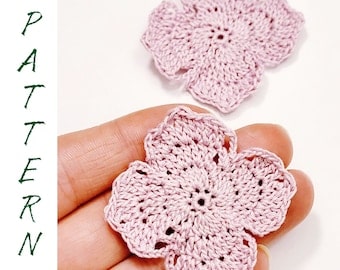 Irish Lace Crochet Flower Pattern Tutorial PDF