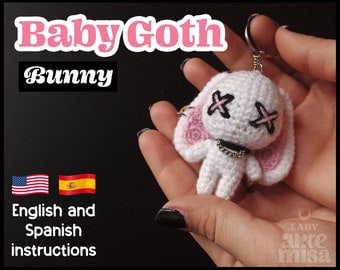 Goth Baby Bunny Crochet Pattern ESP/ENG