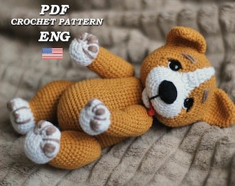 Crochet Corgi Puppy Pattern - Amigurumi PDF