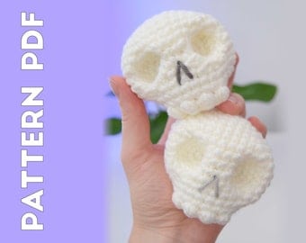 Skull Crochet Pattern: Amigurumi Sugar Skull Plushie