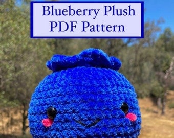 Blueberry Crochet Plush Pattern – US Terminology