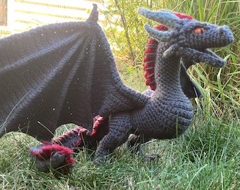 Giant Wyvern Dragon Crochet Pattern PDF