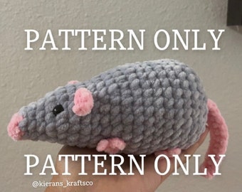 Charming DIY Crochet Rat Pattern