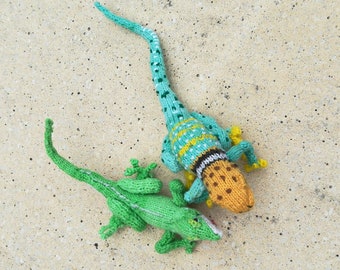 Lustrous Lizards Knitting Pattern for Crochet
