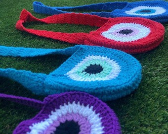 Nazar Evil Eye Crochet Bag Pattern
