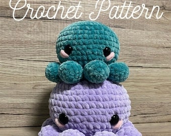 Chunky Octopus Crochet Pattern: No Sew PDF