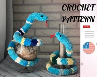 Easy Amigurumi Snake Crochet Pattern Tutorial