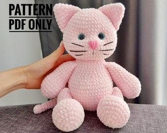 Seamless Crocheted Cat Doll Amigurumi Pattern