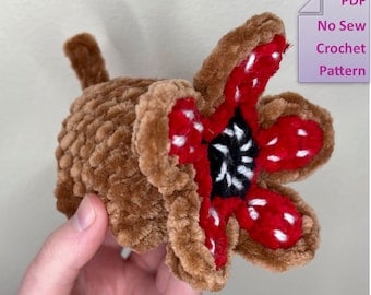 Evil Flower Dog Crochet Pattern, No-Sew