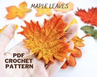 Thanksgiving Crochet Pattern: Maple Leaf Applique
