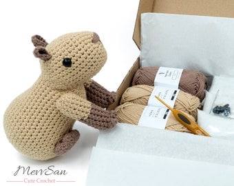 Capybara Amigurumi DIY Crochet Kit