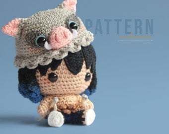 Boar Boy Amigurumi Crochet Pattern PDF