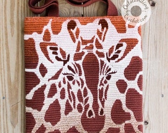 Giraffe Print Crochet Bag & Pillow Pattern
