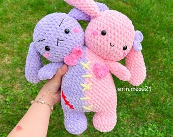 Two-Headed Bunny/Bear Crochet Plushie Pattern