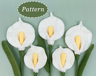 DIY Calla Lily Crochet Pattern Tutorial