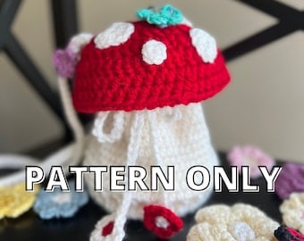 Crochet Mushroom Bag Pattern