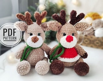 Amigurumi Christmas Reindeer Crochet Pattern