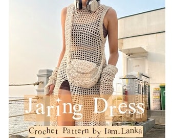Flowy Mesh Crochet Dress & Gloves Pattern