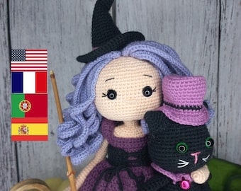 Little Witch Margaret Amigurumi Doll Crochet Pattern