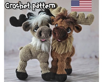 Moose/Reindeer Crochet Pattern - Amigurumi DIY Tutorial