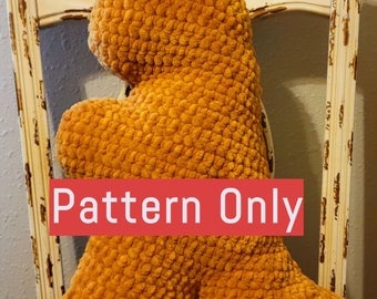 TREX Crochet Dinosaur Chicken Nugget Pillow Pattern