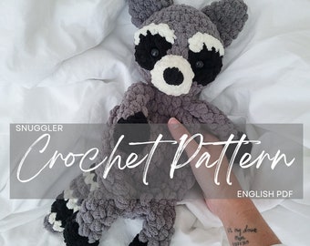 Ranger the Raccoon Crochet Snuggler Pattern