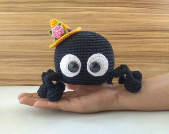 Crochet Spider Amigurumi Doll Halloween Pattern