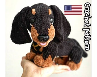 Dachshund Crochet Pattern: DIY Amigurumi Dog Toy Tutorial